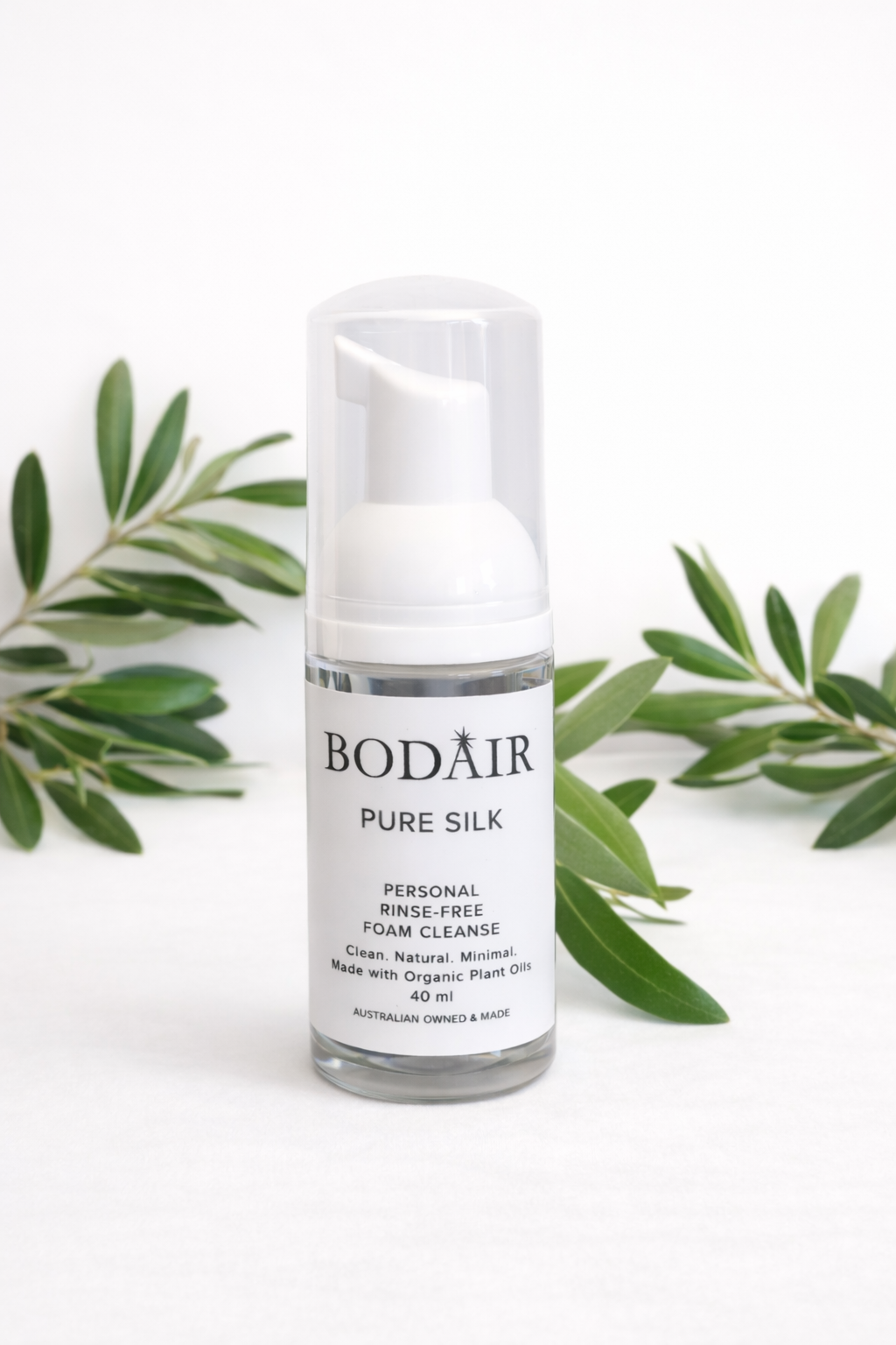 BODAIR - PURE SILK 40mL - Personal Rinse Free Foam Cleanse