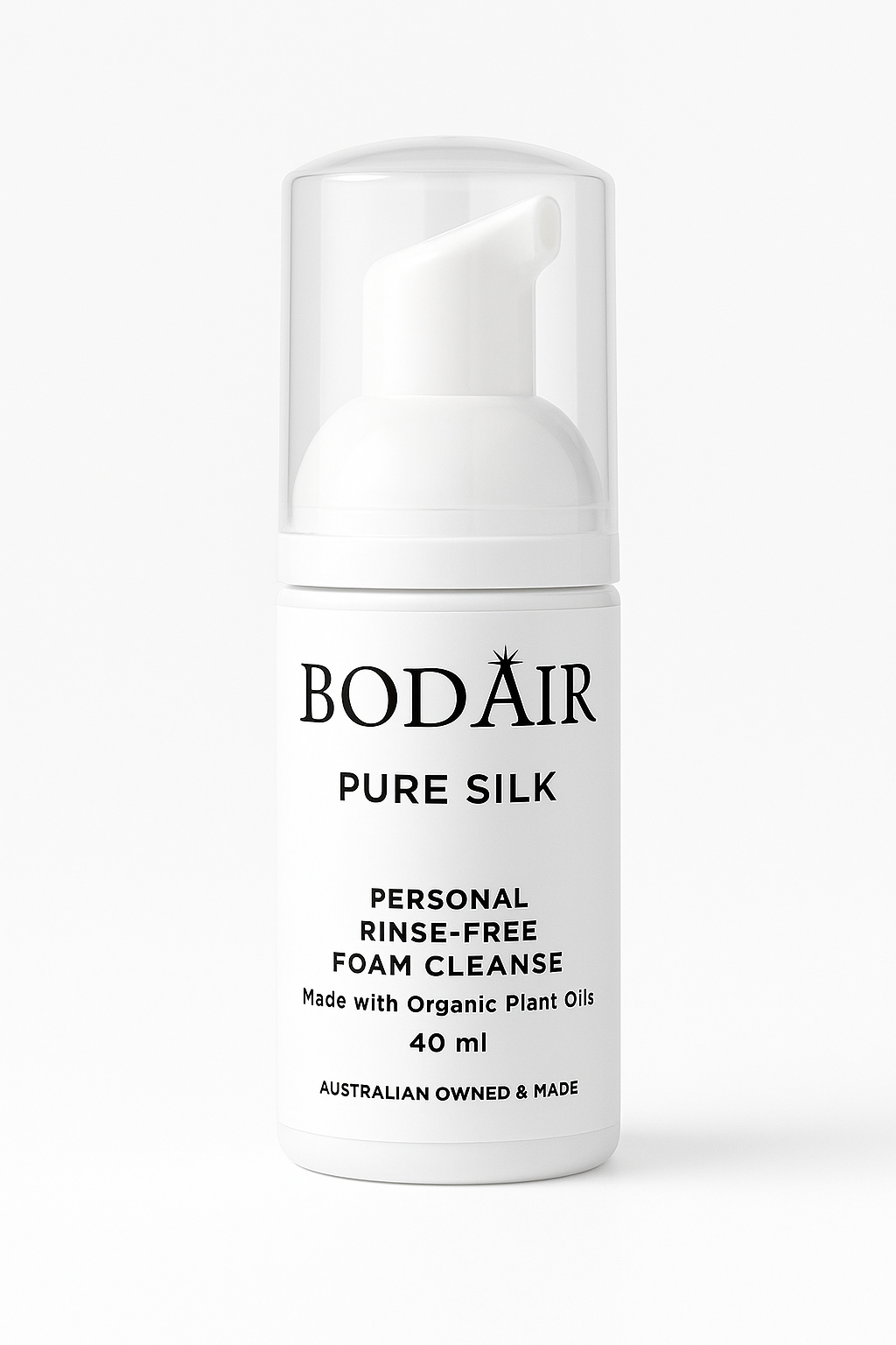 BODAIR - PURE SILK 40mL - Personal Rinse Free Foam Cleanse