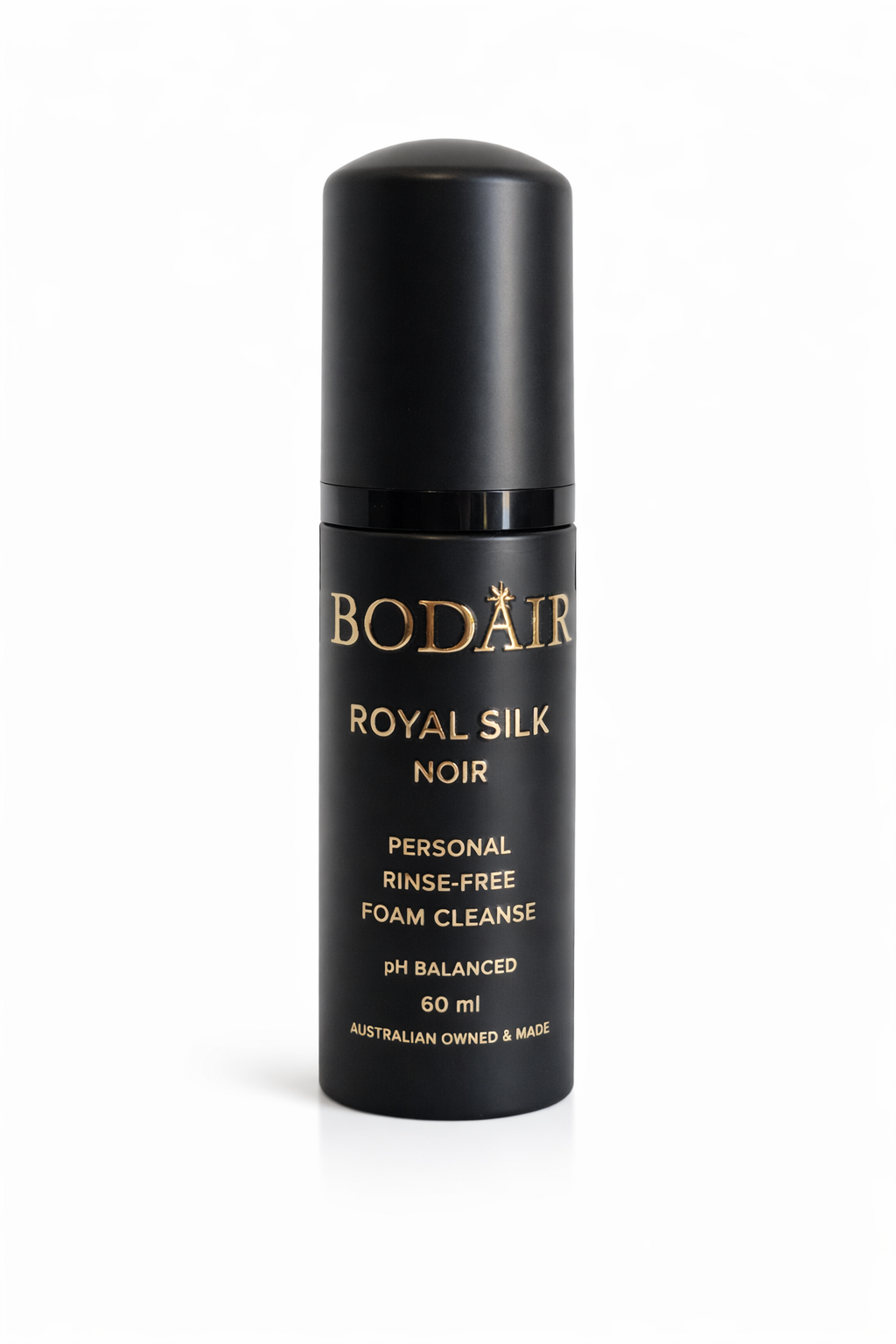 Royal Silk Noir 60ml – Rinse-Free Natural Cleansing Foam for After ...